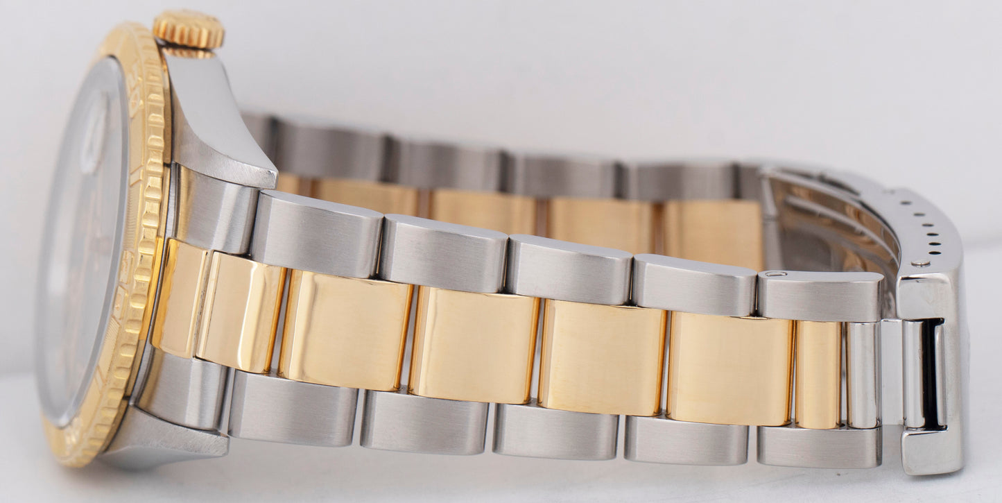 Rolex DateJust Turn-O-Graph 16263 Thunderbird 36mm Slate Two-Tone 18K Gold Watch