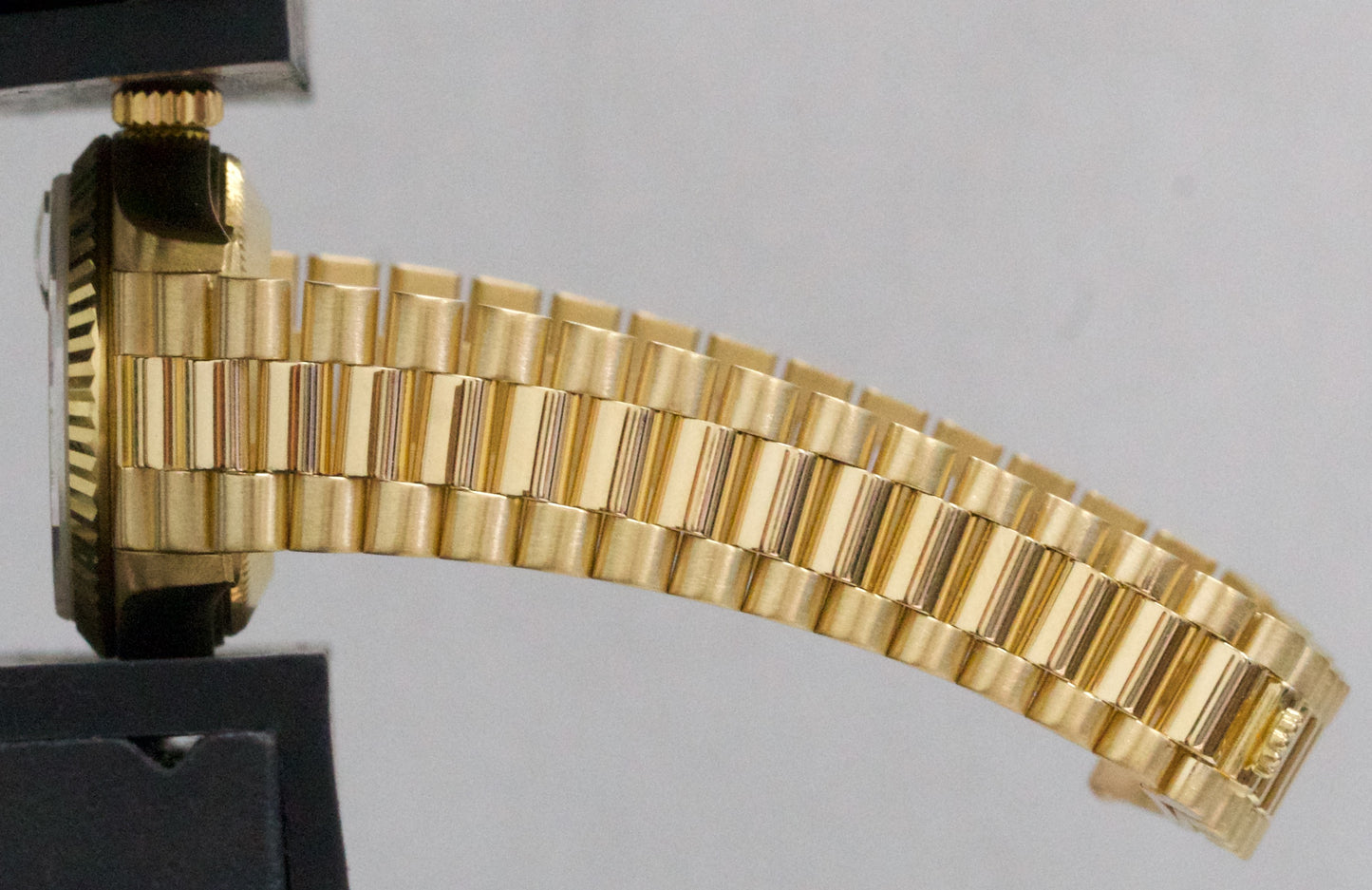 PAPERS Ladies Rolex DateJust President 26mm CHAMPAGNE 18K Yellow Gold 69178 BOX