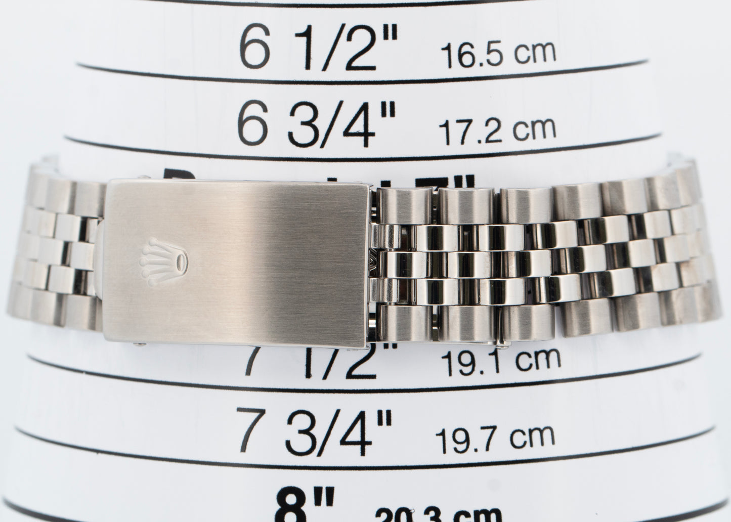 Rolex DateJust 36mm BLACK Dial Stainless Steel JUBILEE Engine-Turned Watch 16220