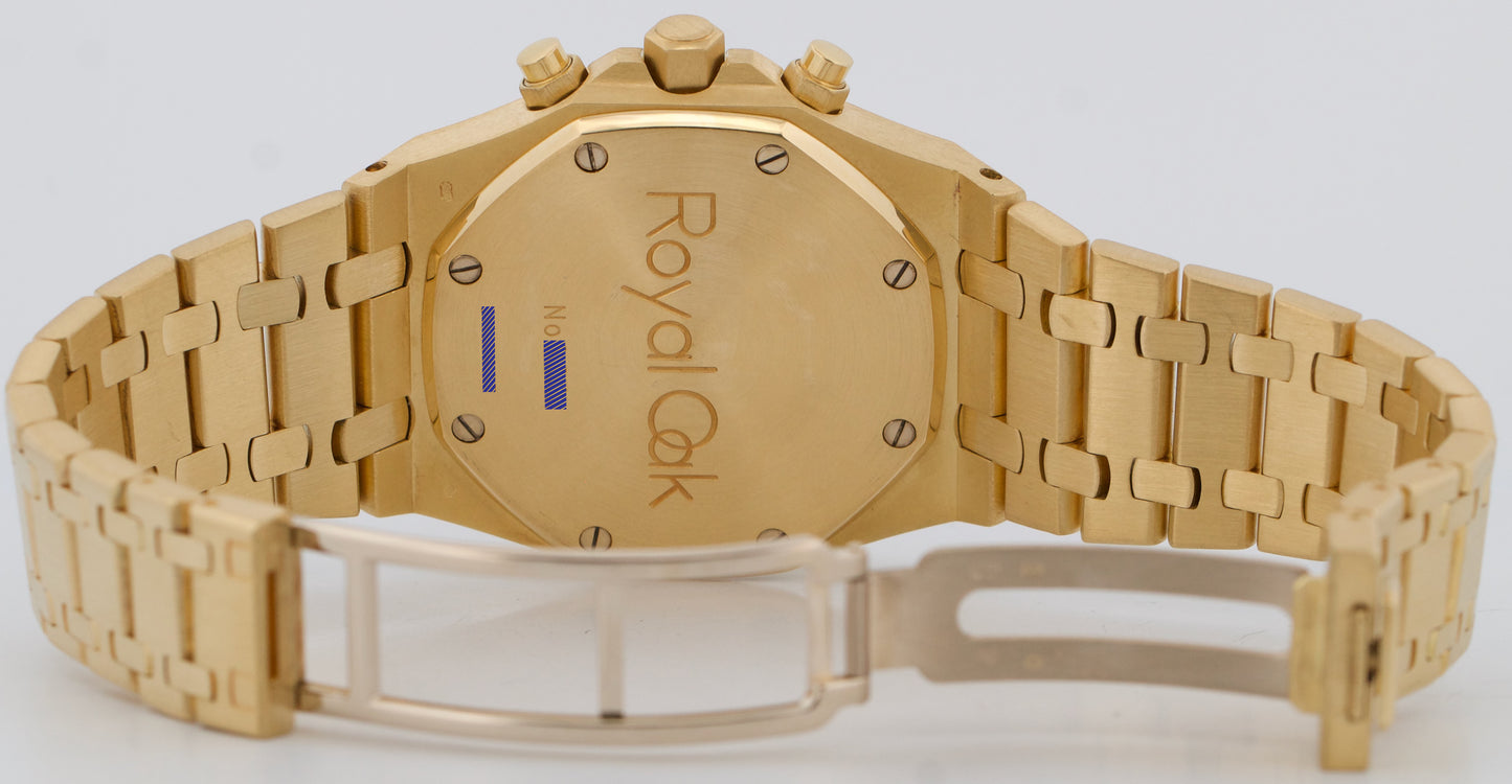 2024 ARCHIVES Audemars Piguet Royal Oak Chronograph 18k Gold BLUE 39mm 25860BA