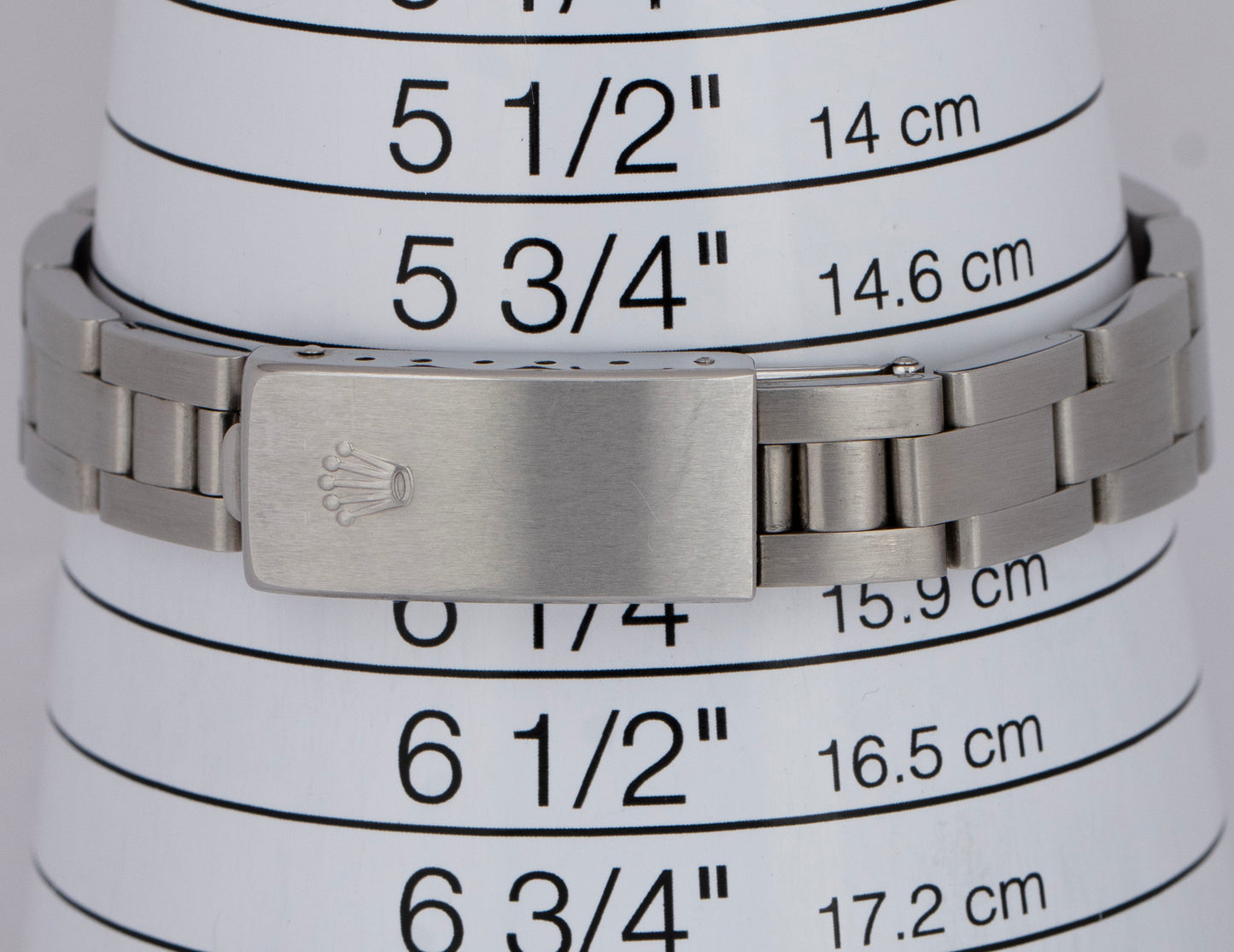 MINT Rolex Oyster Perpetual 24mm Black Stainless Oyster NO-HOLES Watch 76080