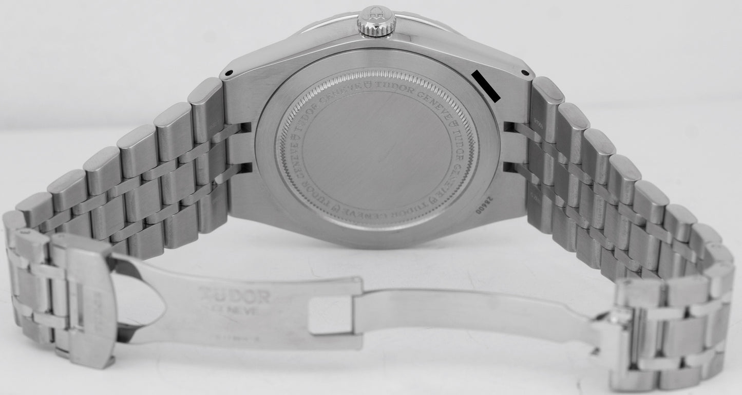 PAPERS Tudor Royal 41mm Blue Roman Automatic Stainless Day Date 28600 Watch BOX