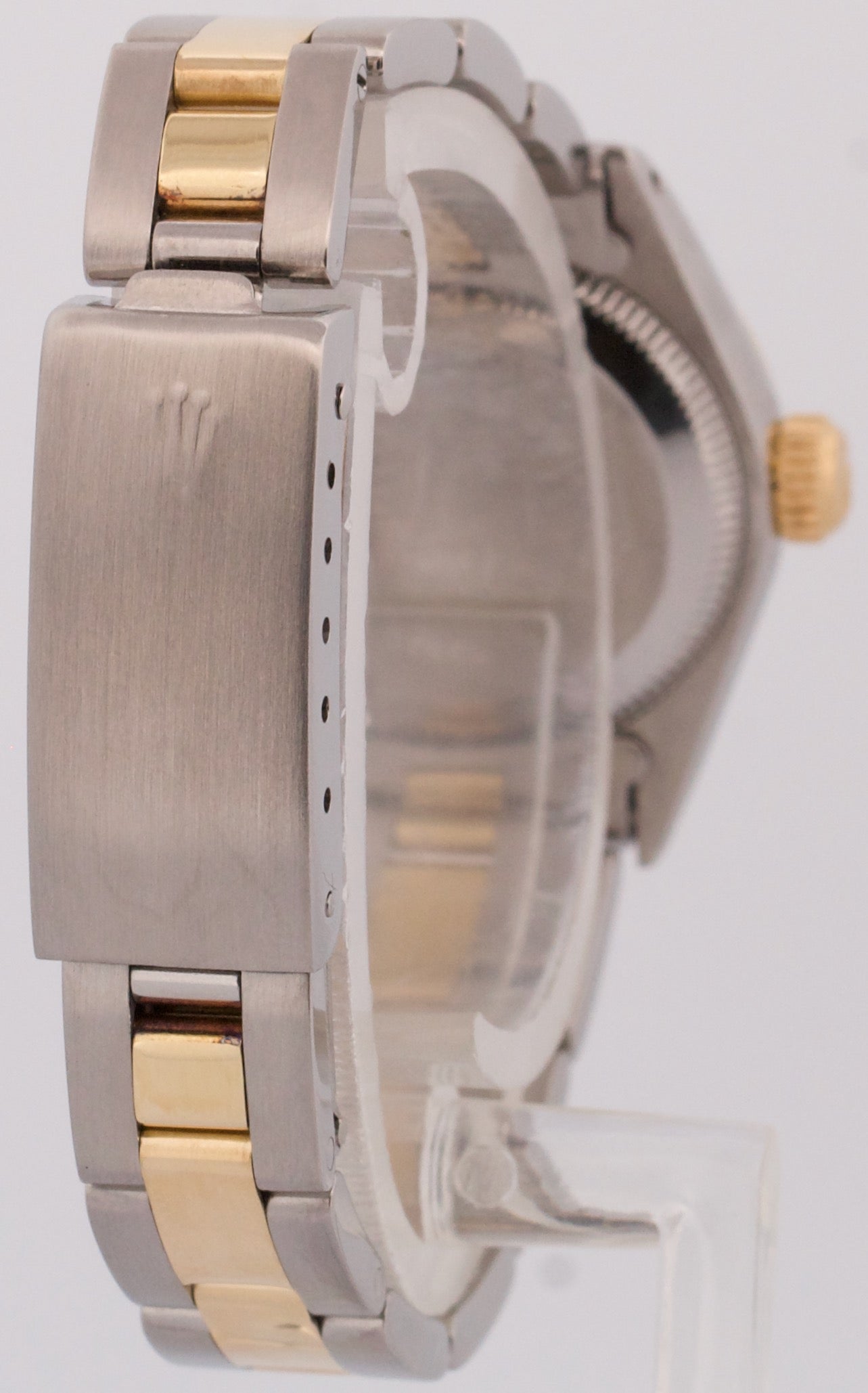Rolex Oyster Perpetual 24mm CHAMPAGNE DIAMOND 18K Gold Oyster Watch 6719 BOX