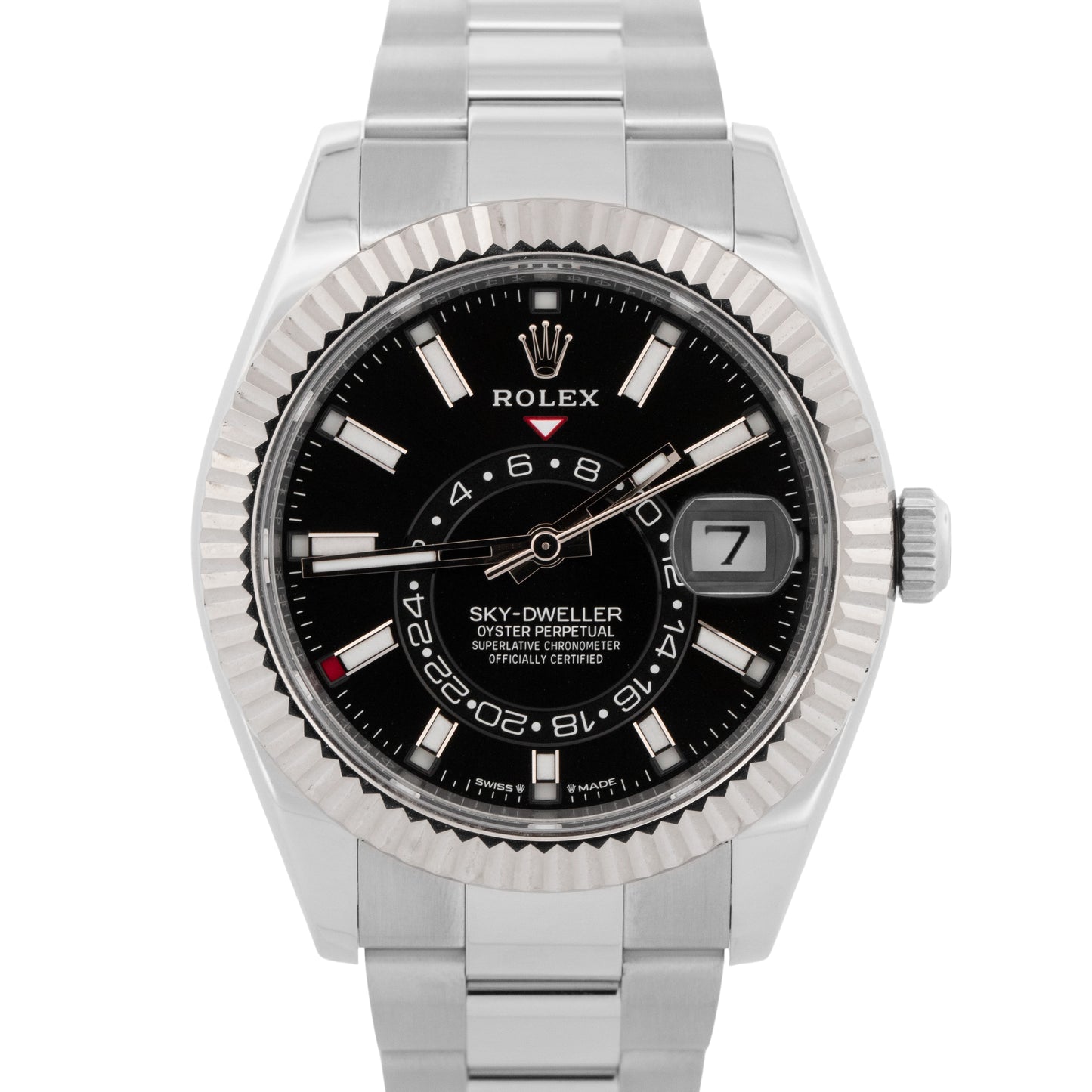 2024 PAPERS Rolex Sky-Dweller BLACK 42mm Oyster Stainless Steel Watch 336934 BOX