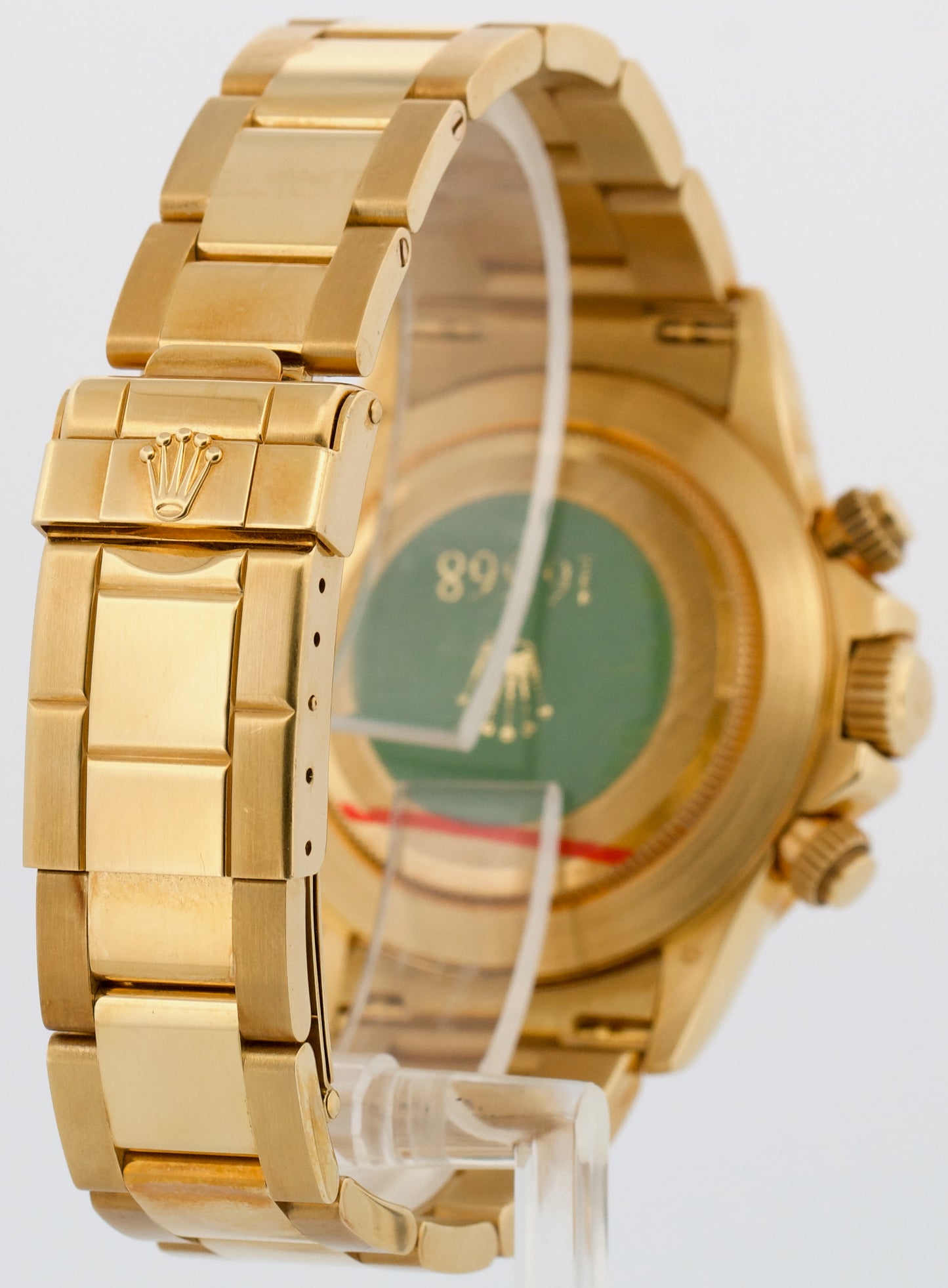 1999 TOP CONDITION PAPERS Rolex Daytona FACTORY BAGUETTE 18K GOLD 16568 BOX