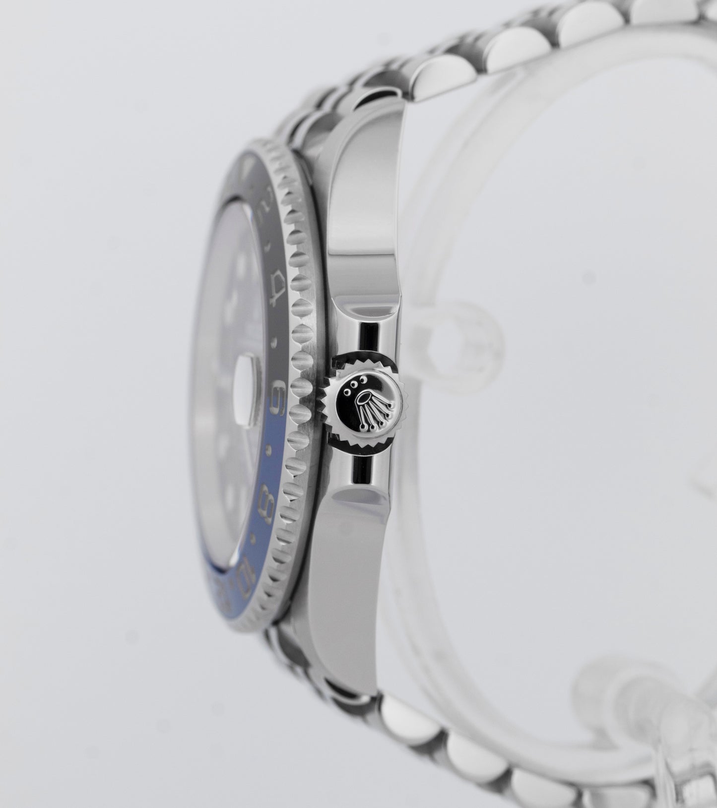 PAPERS Rolex GMT-Master II BATGIRL 40mm Blue Black Steel JUBILEE 126710 BLNR BOX