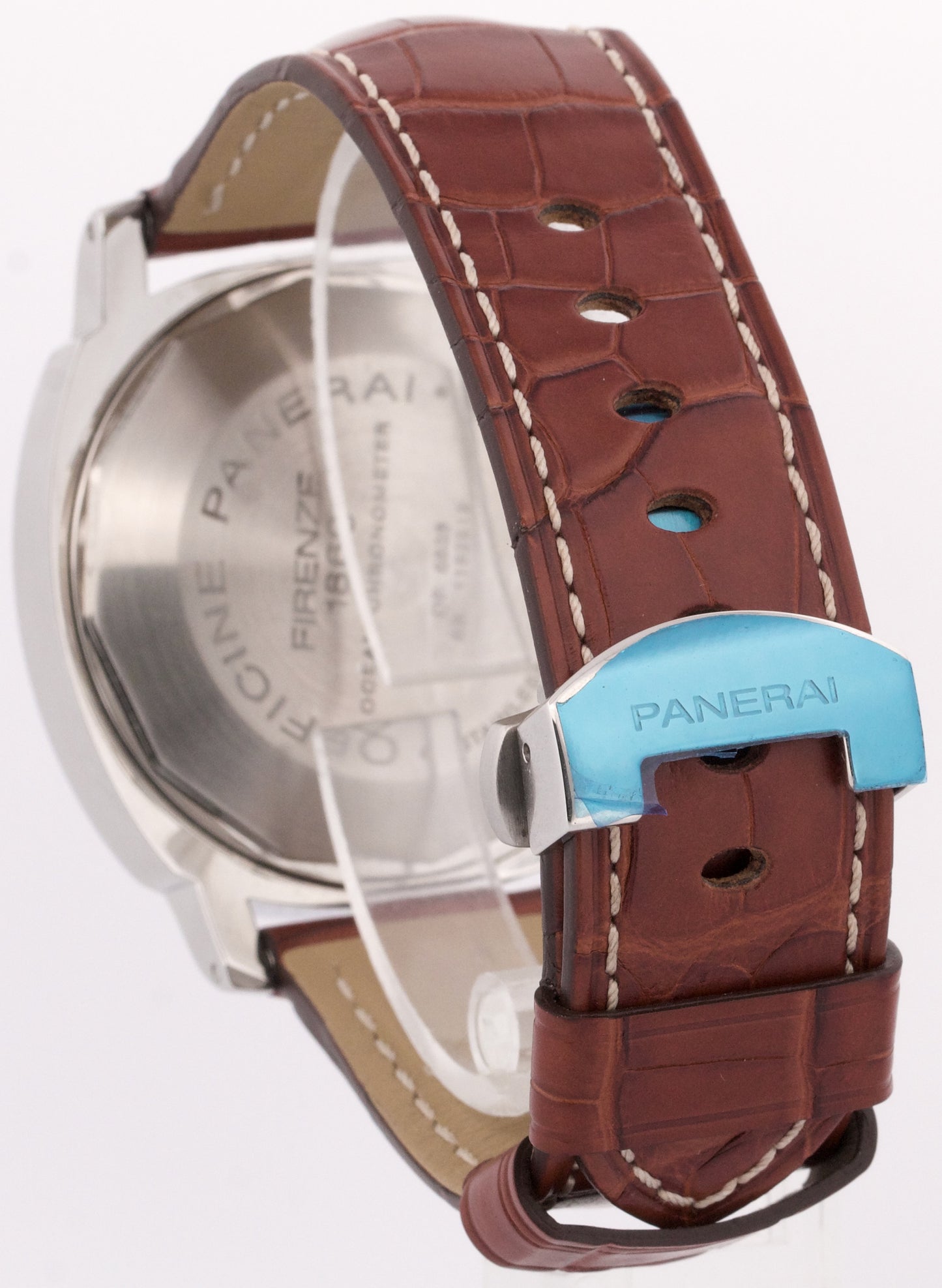 PAPERS Panerai Luminor GMT PAM88 Black Leather Steel 44mm Watch PAM00088 BOX