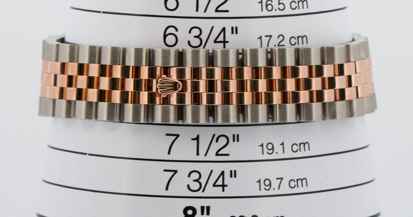 2012 PAPERS Rolex DateJust 36mm PINK ROMAN 18K Gold Steel JUBILEE 116231 BOX