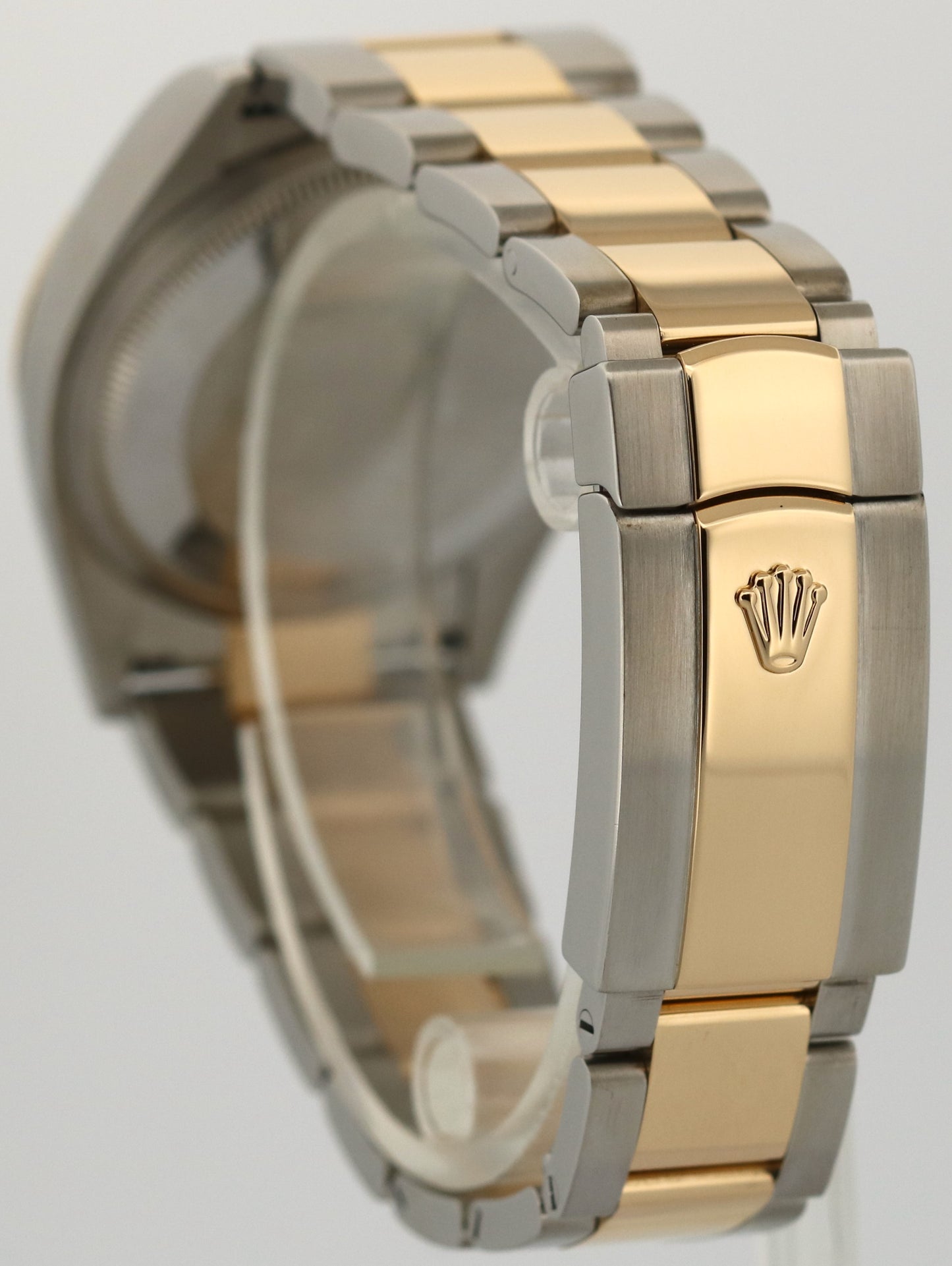 Rolex DateJust 36 WHITE ROMAN 18K Yellow Gold Steel OYSTER Fluted 36mm 126233