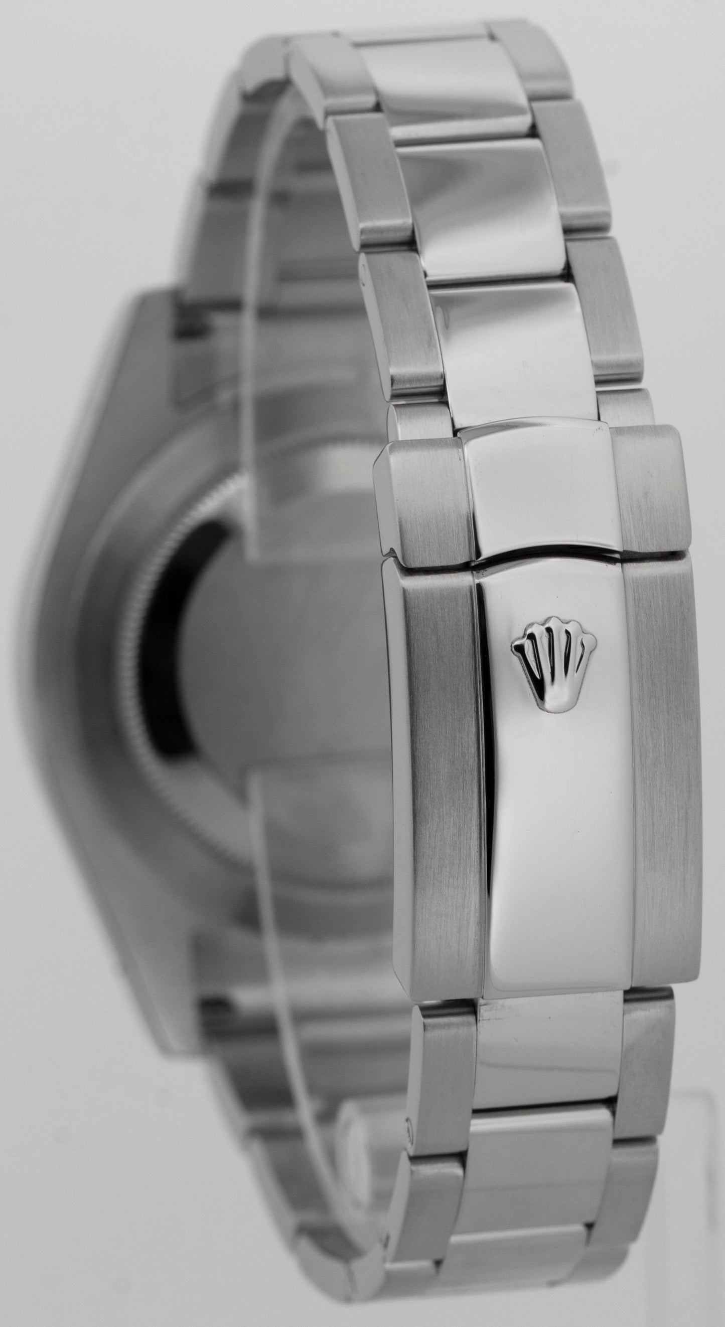 Rolex DateJust II BLUE Stainless Steel 18K Fluted Oyster 41mm Watch 116334 BOX