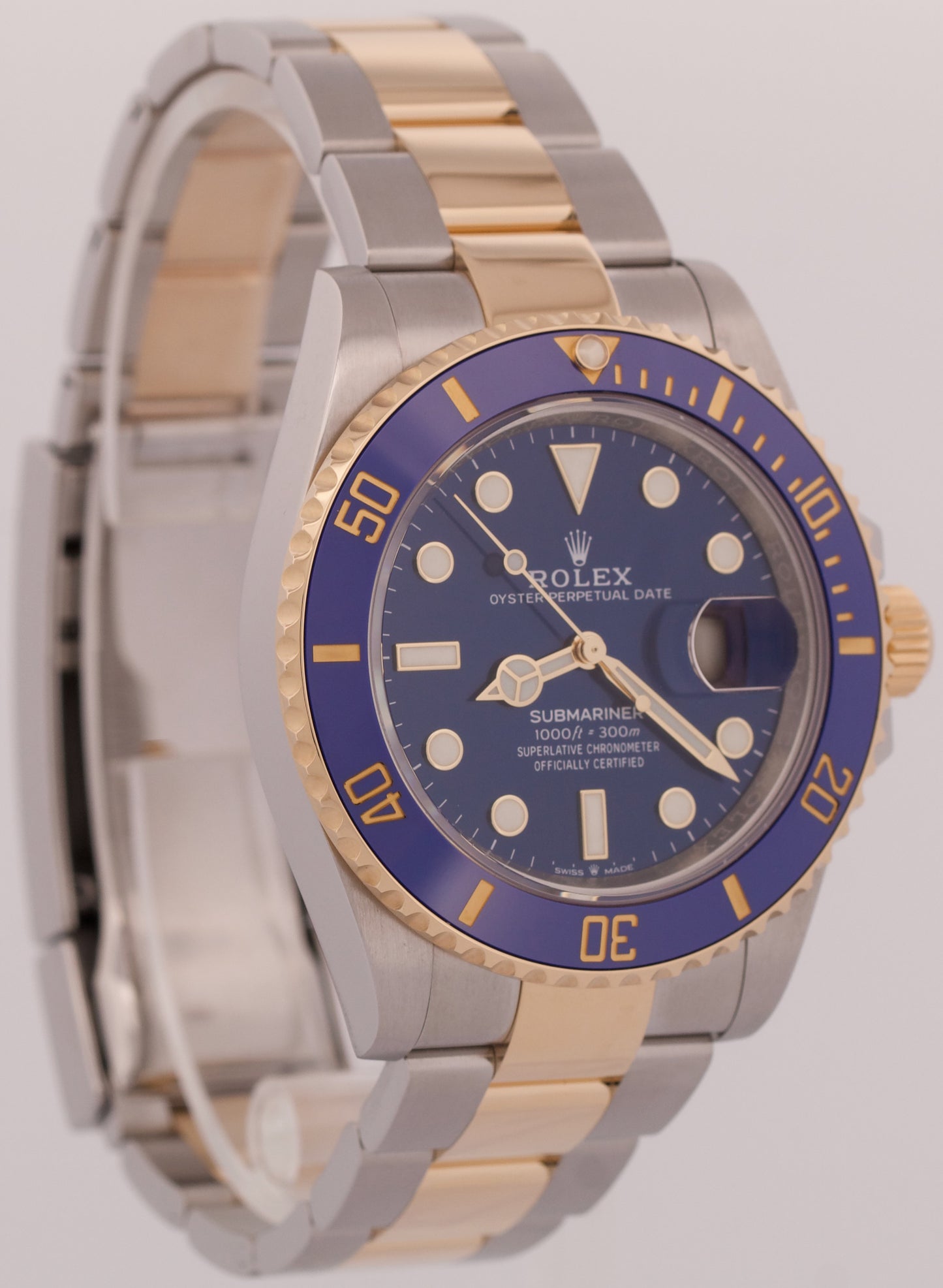 MINT 2023 PAPERS Rolex Submariner Date 41mm BLUE 18K Gold Steel 126613 LB BOX