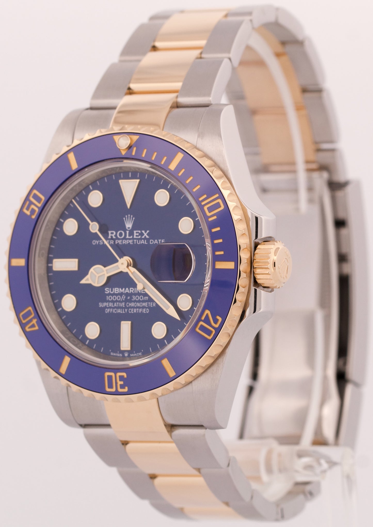 MINT 2023 PAPERS Rolex Submariner Date 41mm BLUE 18K Gold Steel 126613 LB BOX