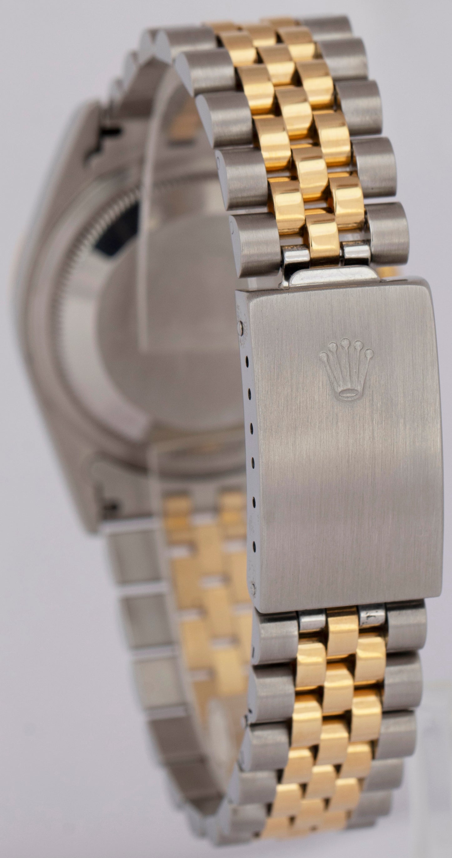 PAPERS Rolex DateJust 36mm White Two-Tone 18K Yellow Gold Steel Watch 16233 BOX