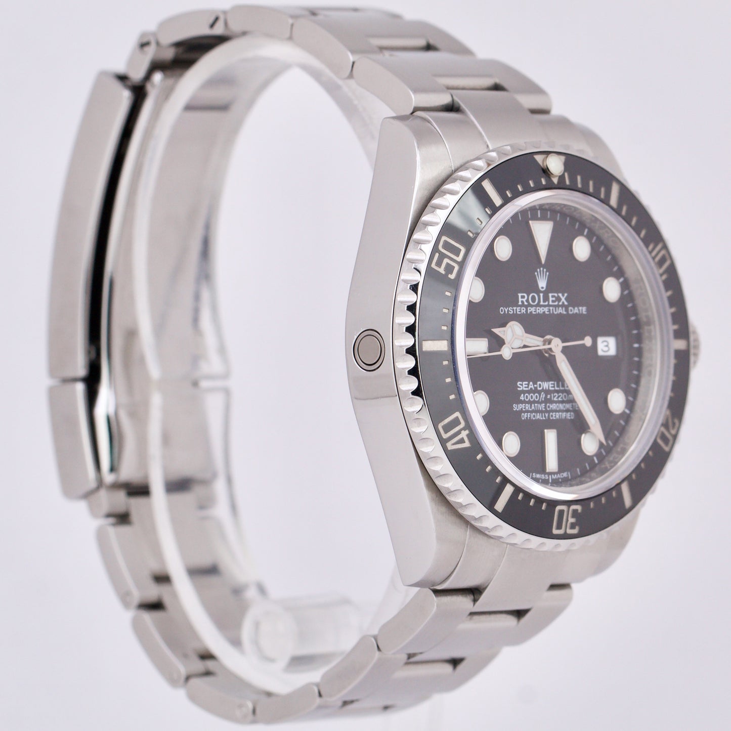 Rolex Sea-Dweller 4000 SD4K Black Ceramic Stainless Steel 116600 40mm Date Watch