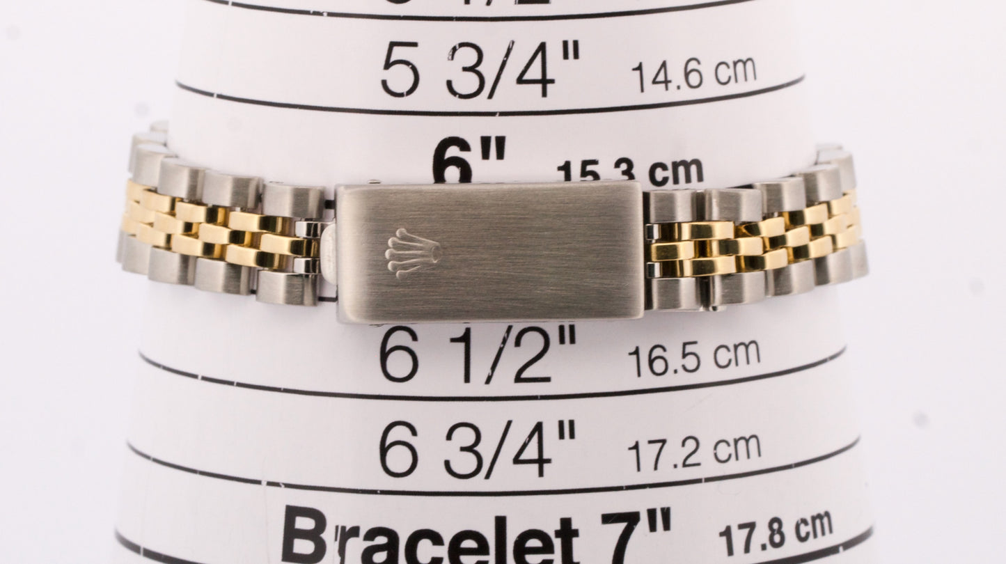 Ladies Rolex DateJust 26mm MOP DIAMOND Two-Tone 18K Gold Steel JUBILEE 69173