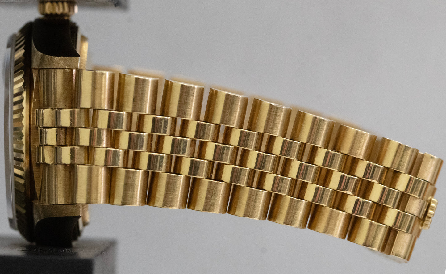 UNPOLISHED Rolex Day-Date CANDLESTICK PATINA DIAL Jubilee Gold 36mm Watch 18038