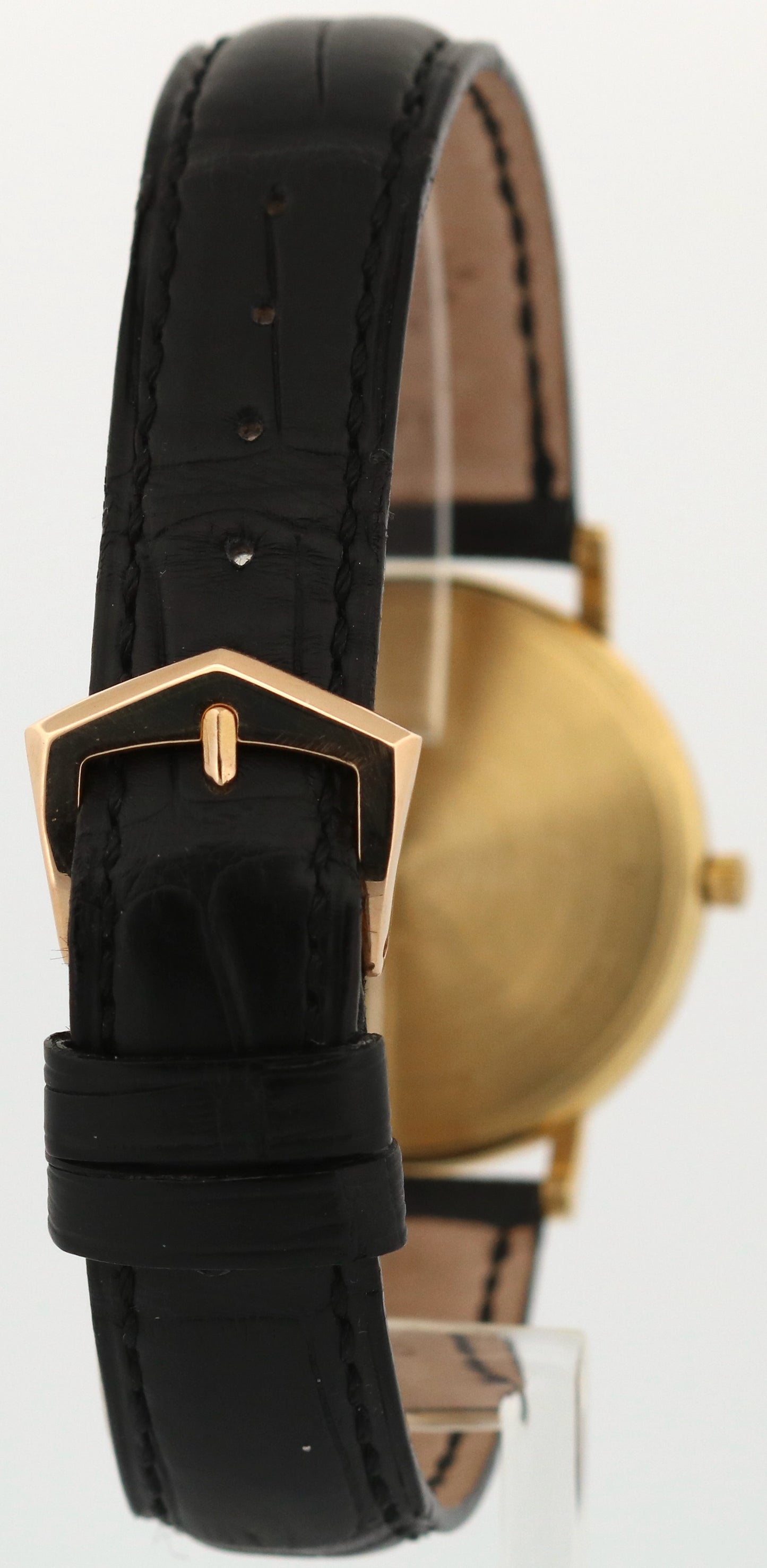 VINTAGE Patek Philippe Calatrava 18K Yellow Gold Leather 33mm Manual Watch