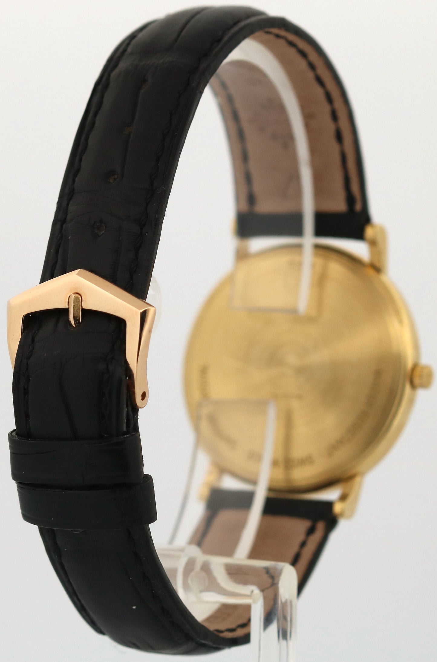 VINTAGE Patek Philippe Calatrava 18K Yellow Gold Leather 33mm Manual Watch