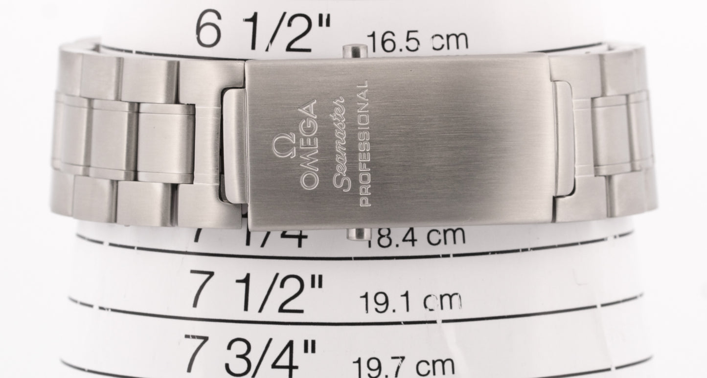 PAPERS Omega Seamaster APNEA JACQUES MAYOL Black Steel 41.5mm 2595.50 Watch BOX