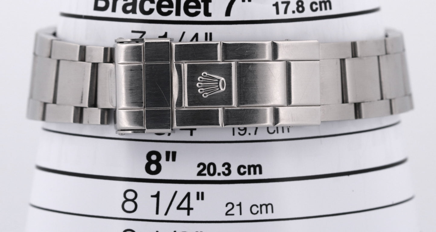 UNPOLISHED 2005 PAPERS Rolex Submariner Date BLACK Steel 40mm 16610 Watch BOX