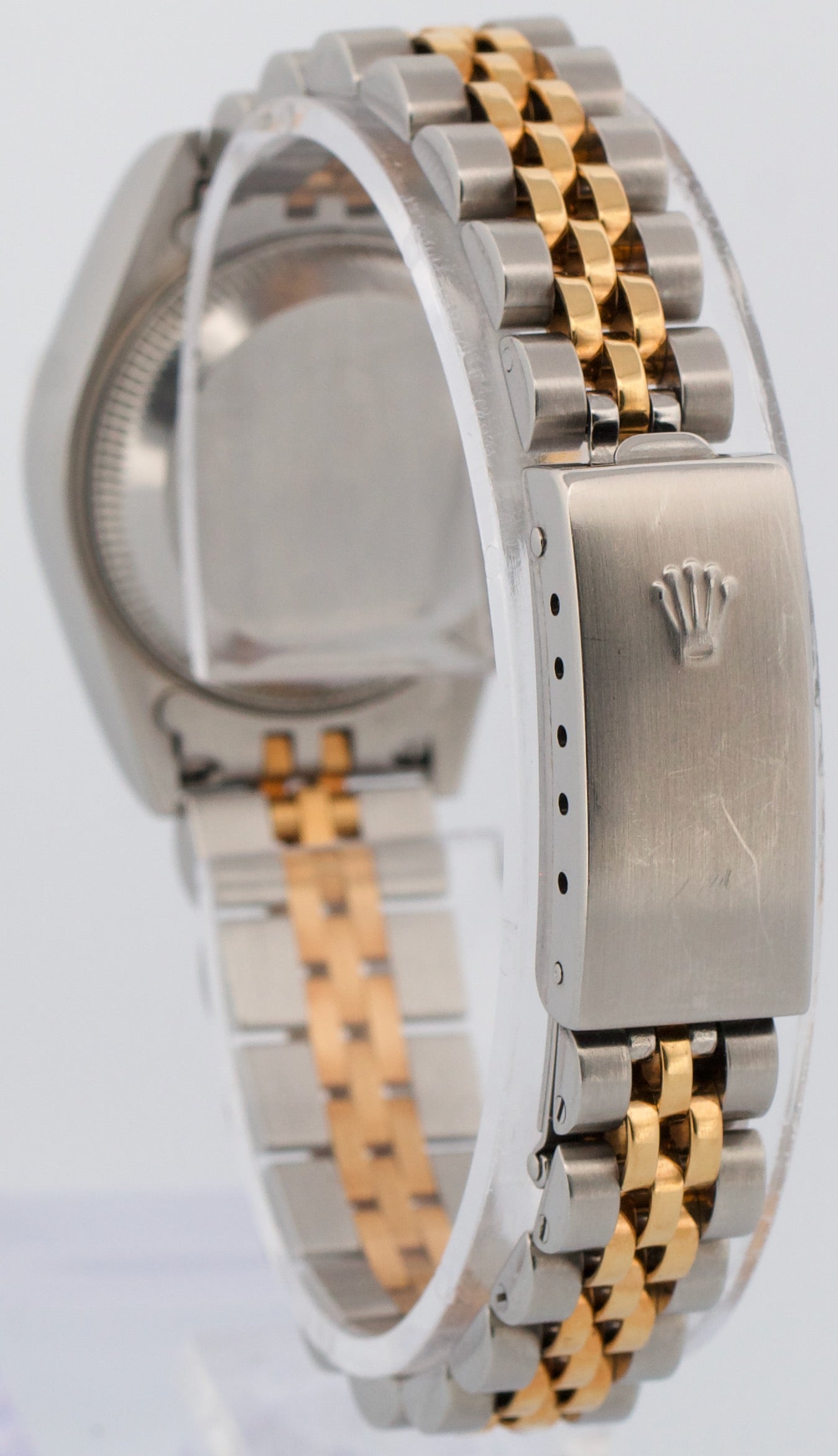 Ladies Rolex DateJust FACTORY MOP TEARDROP DIAMOND 18K 26mm JUBILEE 79173 BOX