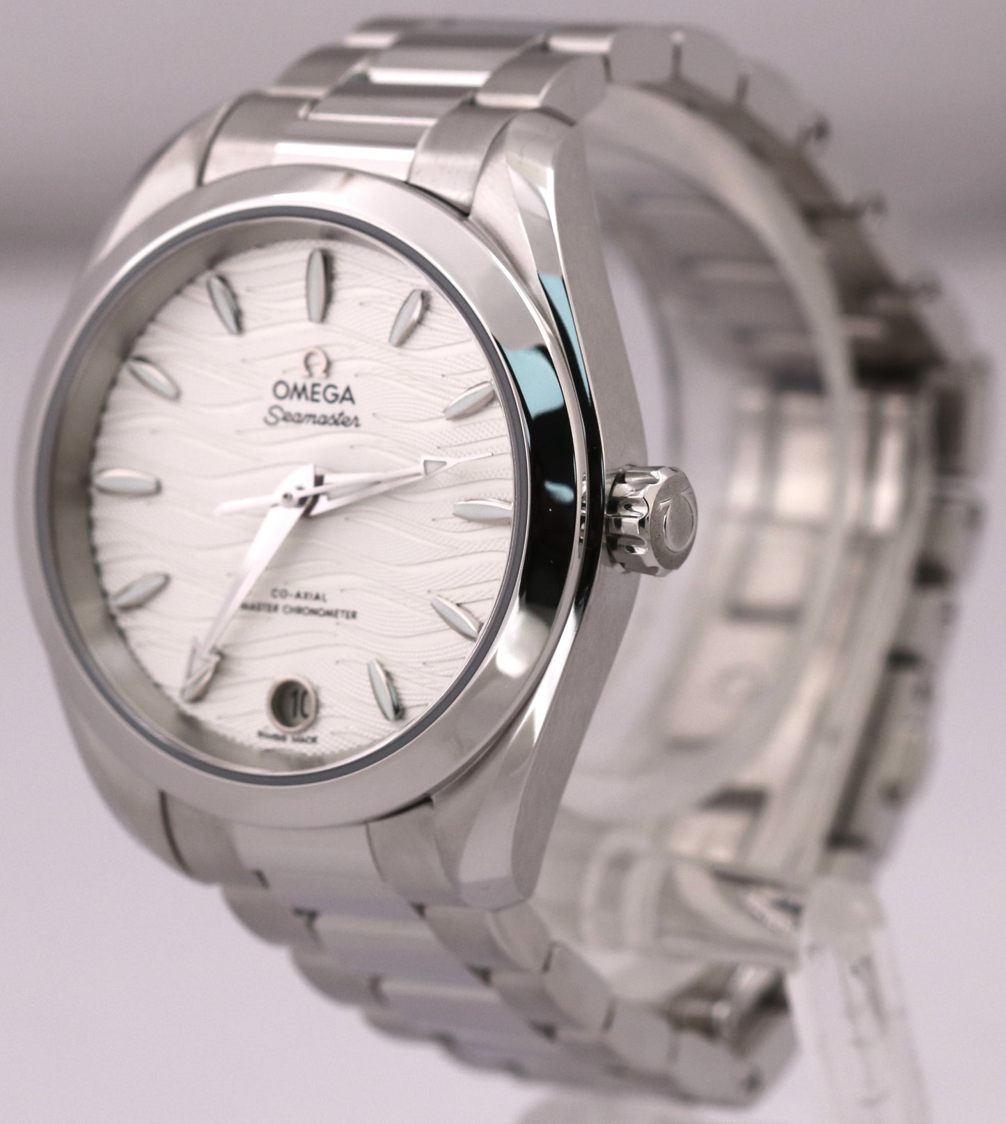 MINT PAPERS Omega Seamaster Aqua Terra 34mm SILVER 220.10.34.20.02.002 Watch BOX