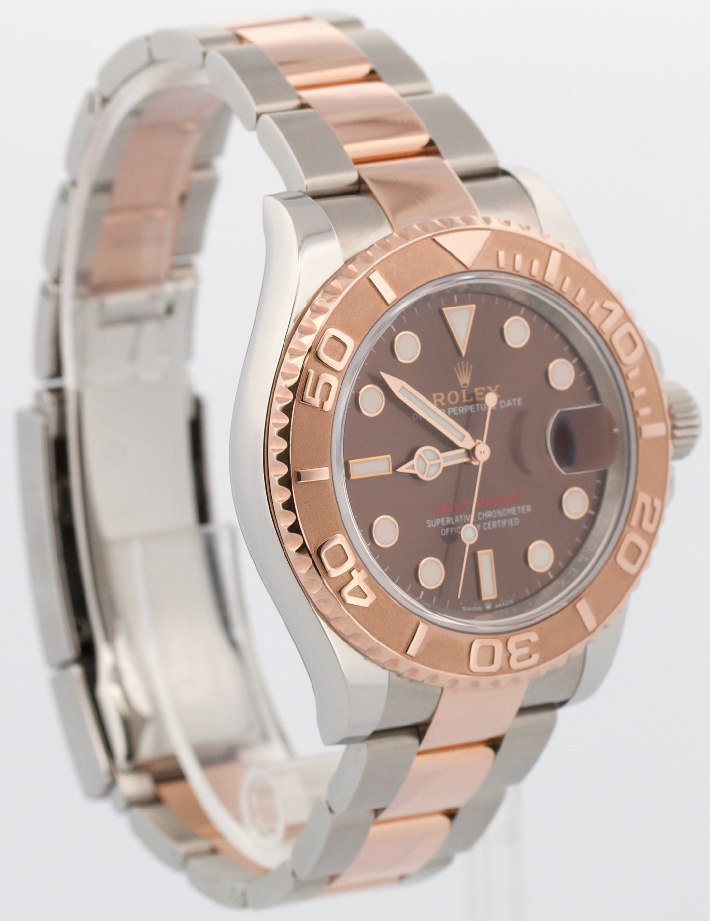 Rolex Yacht-Master CHOCOLATE Brown 18K Rose Gold YM1 Steel 40mm 126621 Watch