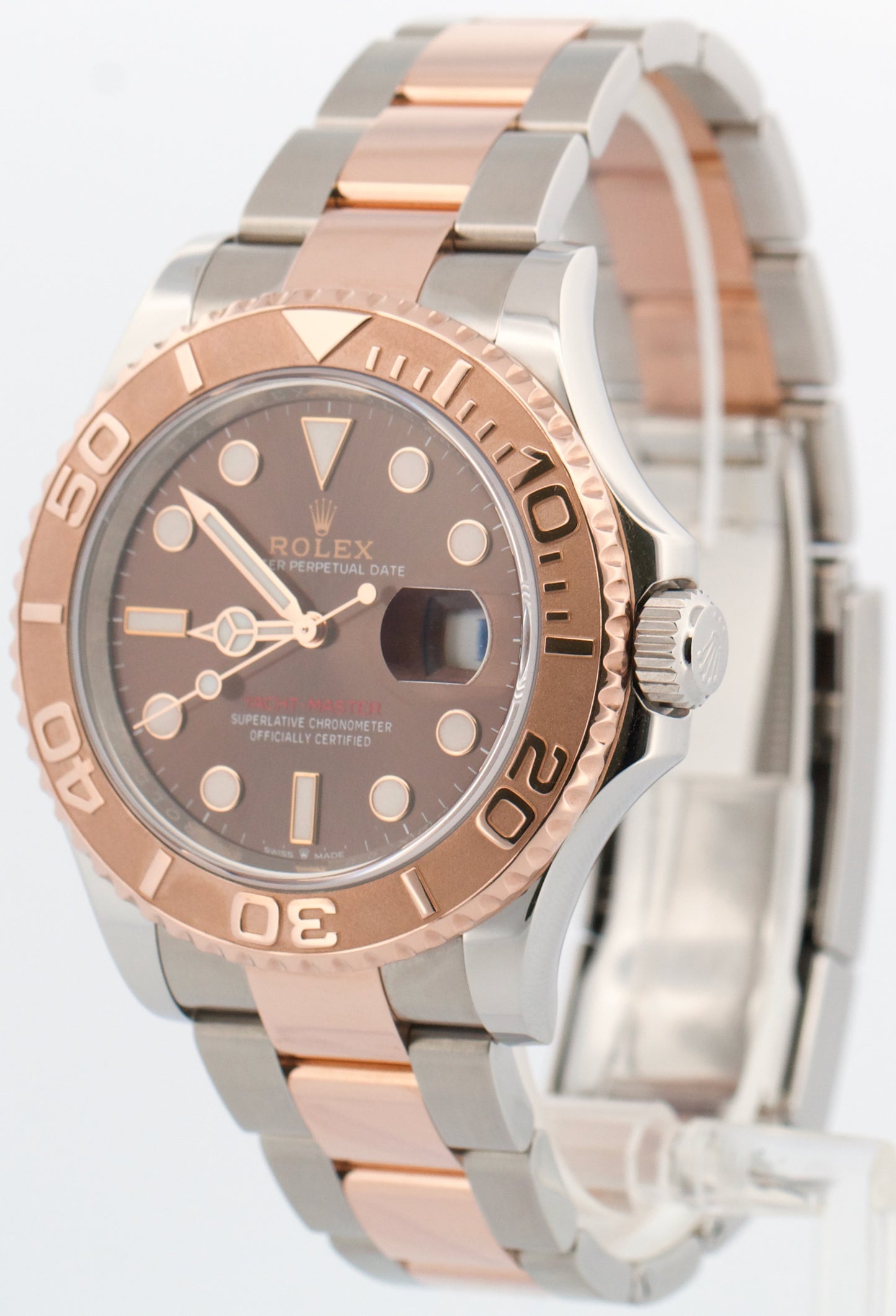 Rolex Yacht-Master CHOCOLATE Brown 18K Rose Gold YM1 Steel 40mm 126621 Watch