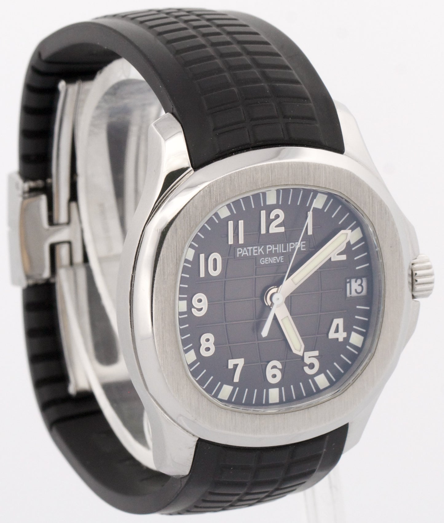 Patek Philippe Aquanaut 38mm BLACK Steel Automatic Rubber Watch 5165A-001
