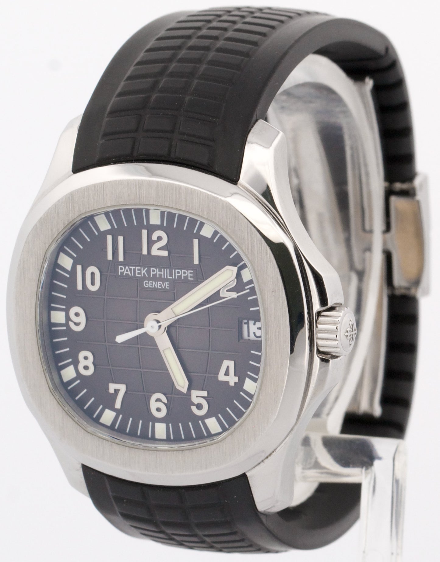 Patek Philippe Aquanaut 38mm BLACK Steel Automatic Rubber Watch 5165A-001