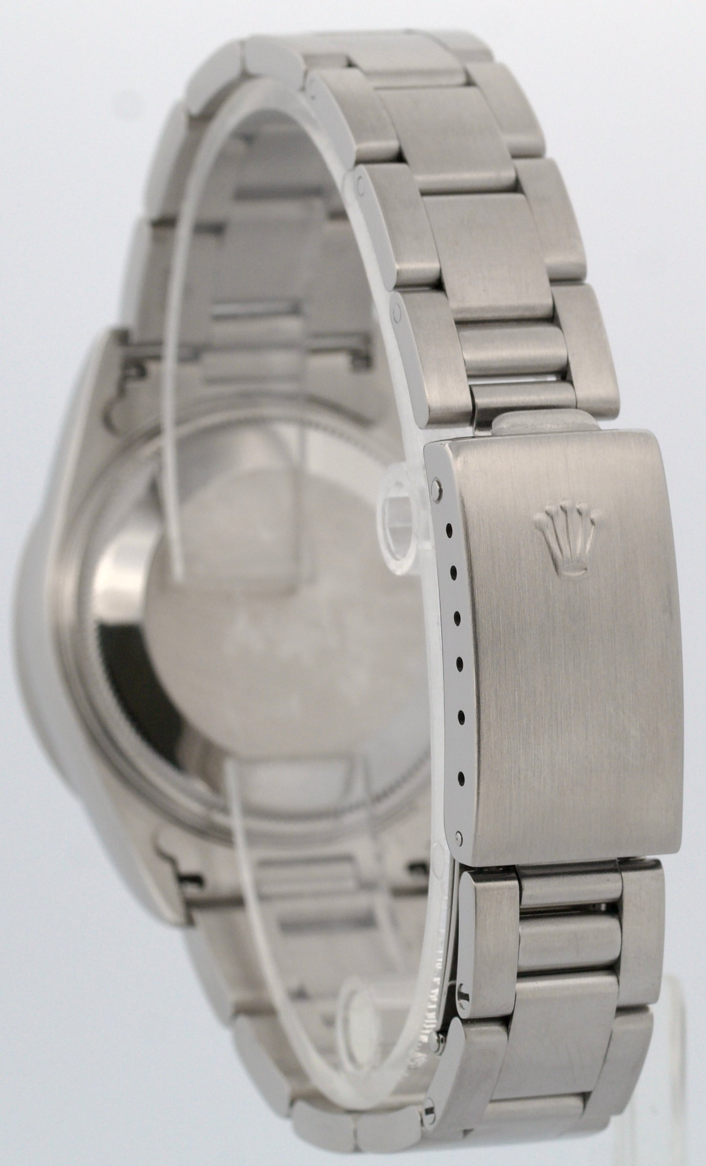 PAPERS Rolex Oyster Perpetual Air-King BLACK 14010 Stainless Steel 34mm BOX