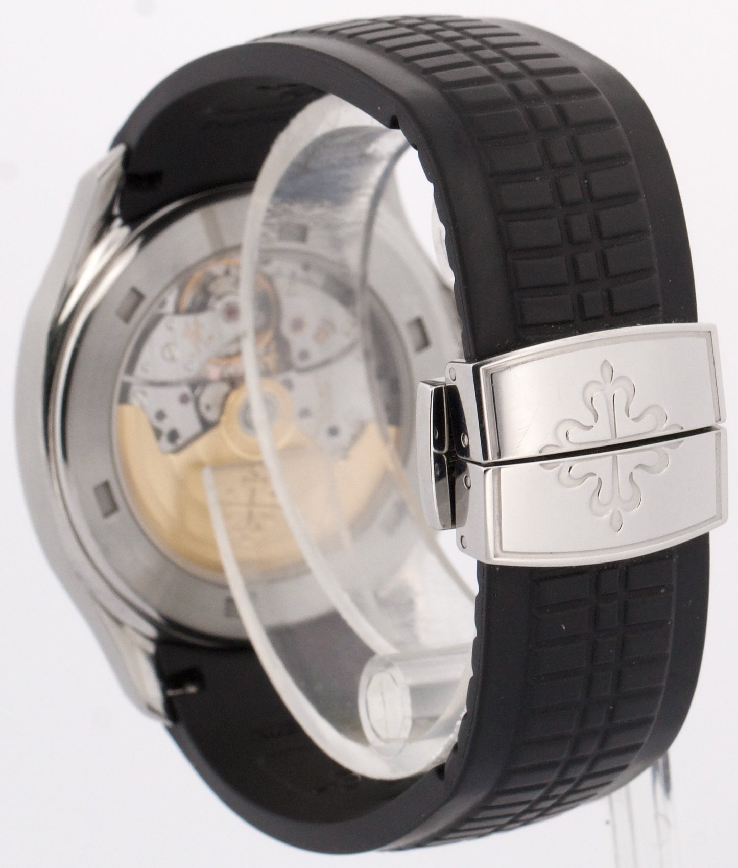 Patek Philippe Aquanaut 38mm BLACK Steel Automatic Rubber Watch 5165A-001