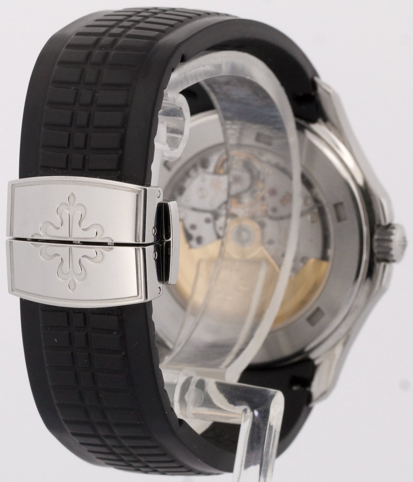 Patek Philippe Aquanaut 38mm BLACK Steel Automatic Rubber Watch 5165A-001