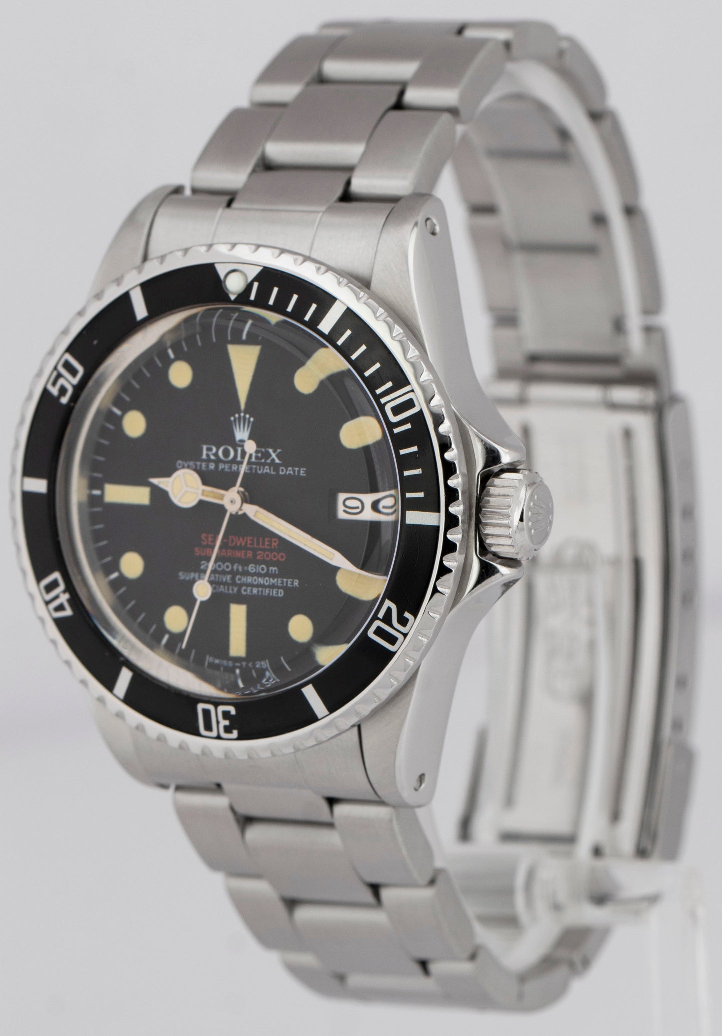 1973 DOUBLE RED Rolex Sea-Dweller DRSD MK3 40mm Stainless Steel Watch 1665