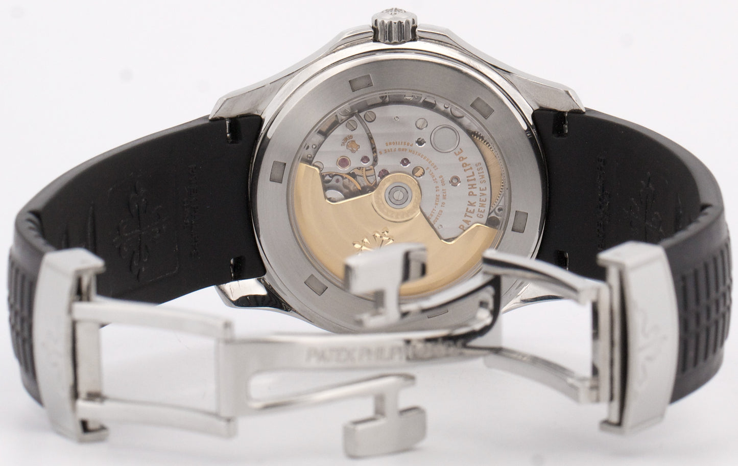 Patek Philippe Aquanaut 38mm BLACK Steel Automatic Rubber Watch 5165A-001