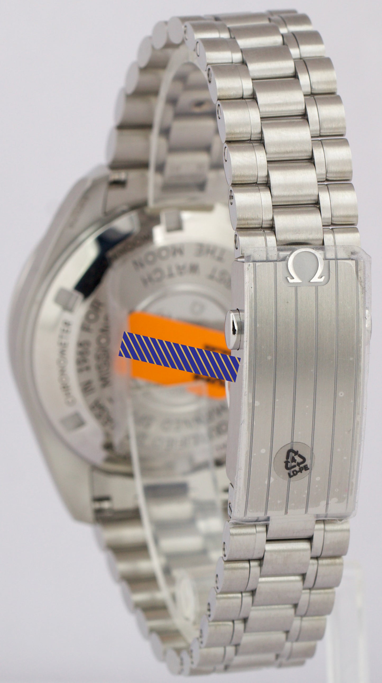 NEW PAPERS Omega Speedmaster Moonwatch DOMINO 42mm Steel 310.30.42.50.01.001 BOX