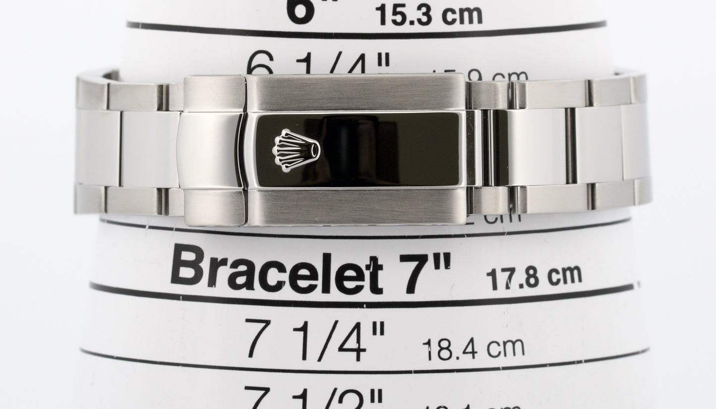 Rolex Oyster Perpetual Date 34mm SILVER Stainless Steel Oyster 115200 Watch