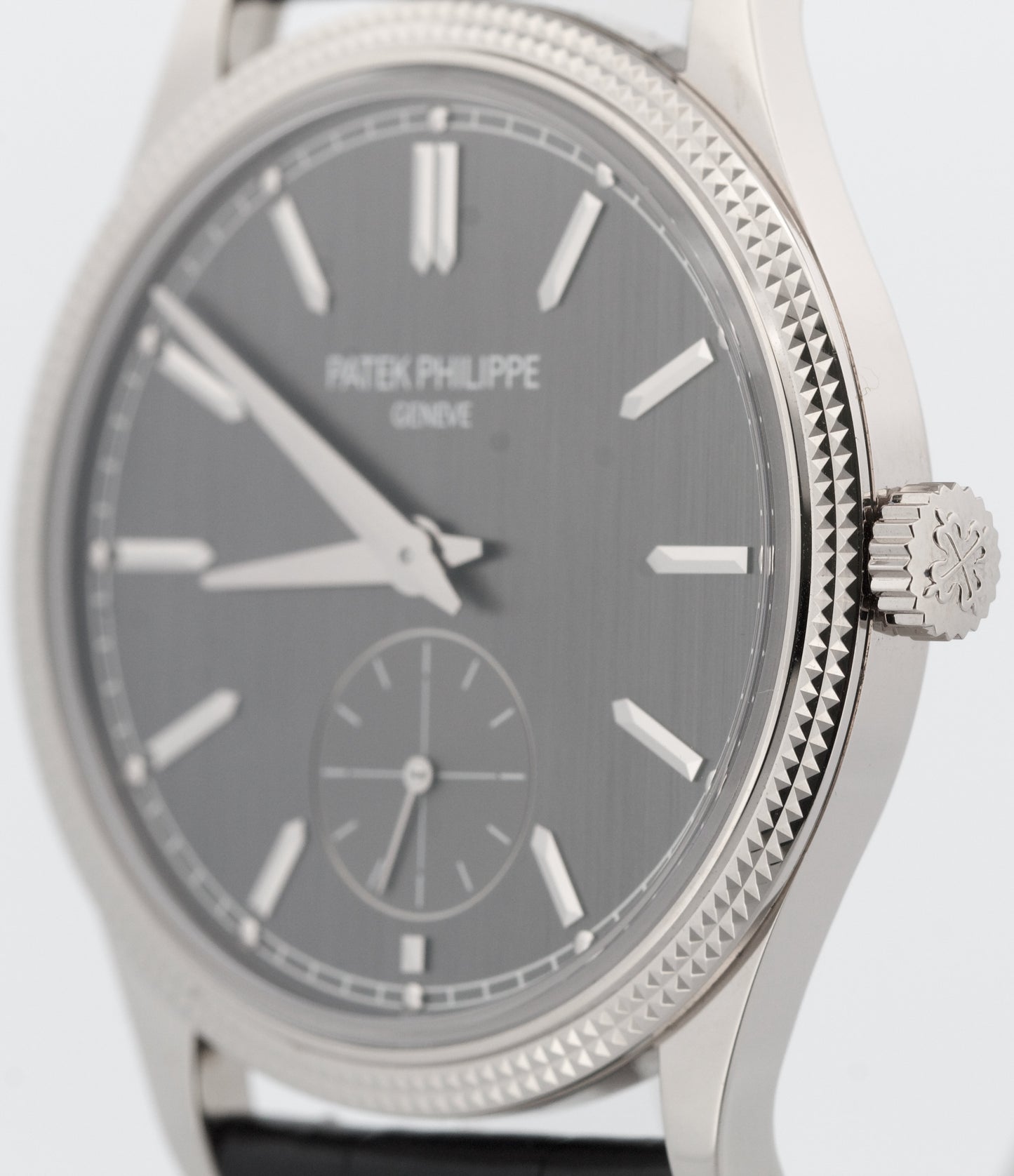2022 PAPERS Patek Philippe Calatrava RHODIUM 18K White Gold 39mm 6119G Watch BOX