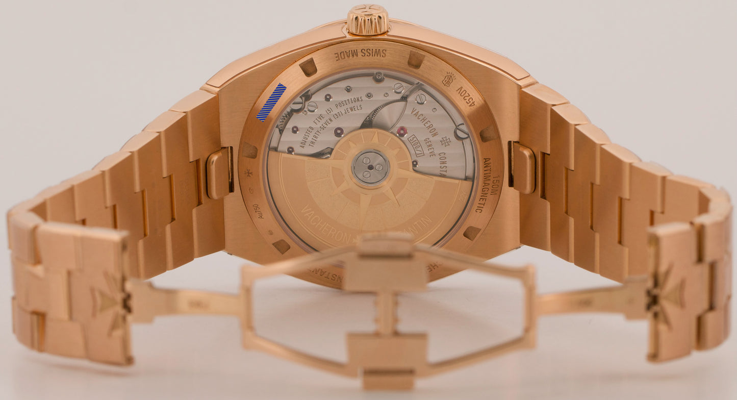 2025 Vacheron Constantin Overseas 4520V/210R-B705 Blue 41mm 18K Gold Box Papers