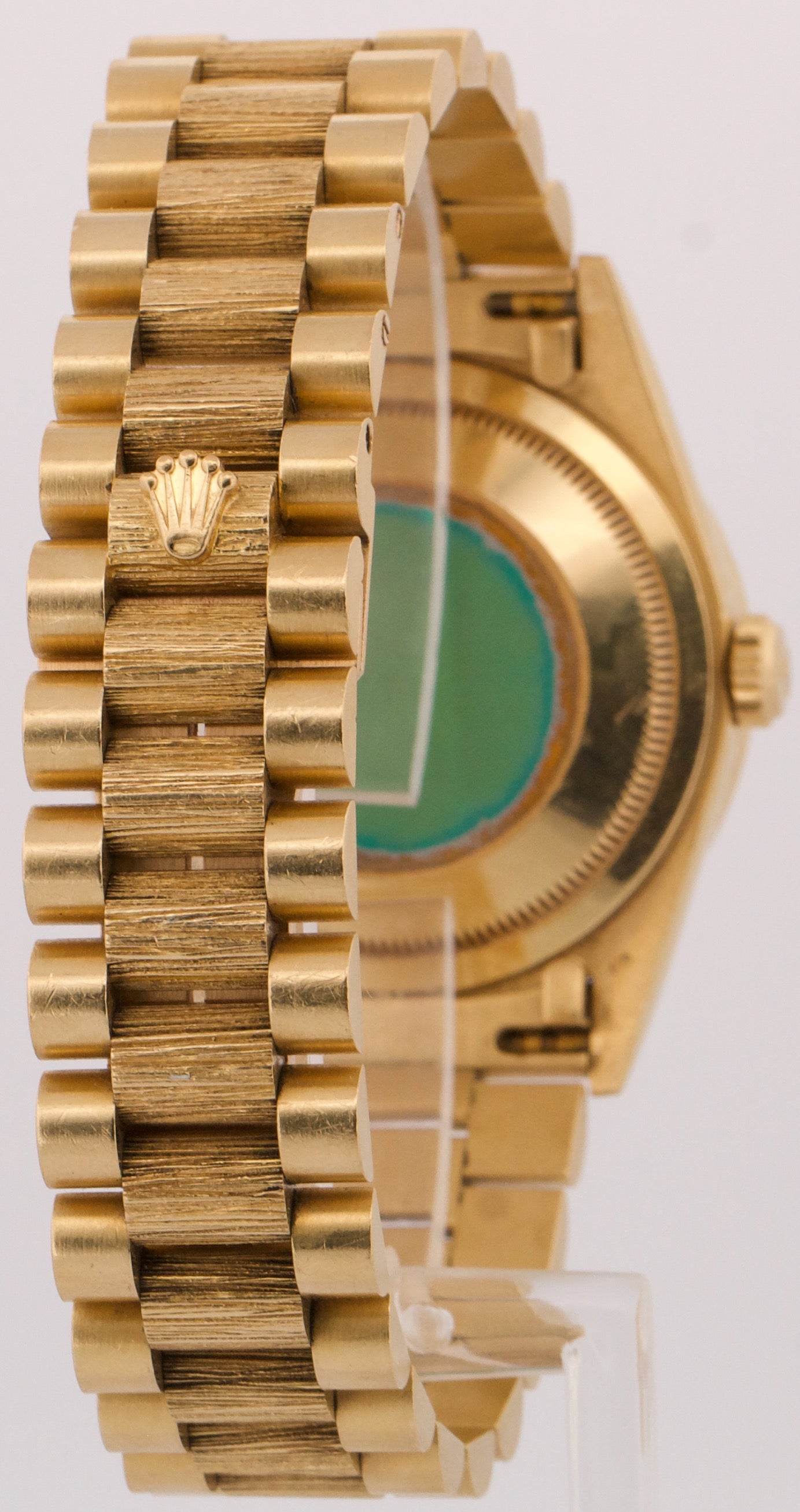 PAPERS Rolex Day-Date President MOP RUBY 18K Gold DIAMOND BARK 36mm 18308 BOX