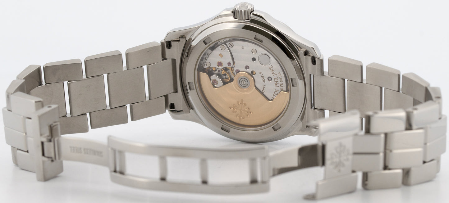 Patek Philippe Aquanaut 36mm BLACK Steel Automatic DIAMOND 5066/1A-010 Watch