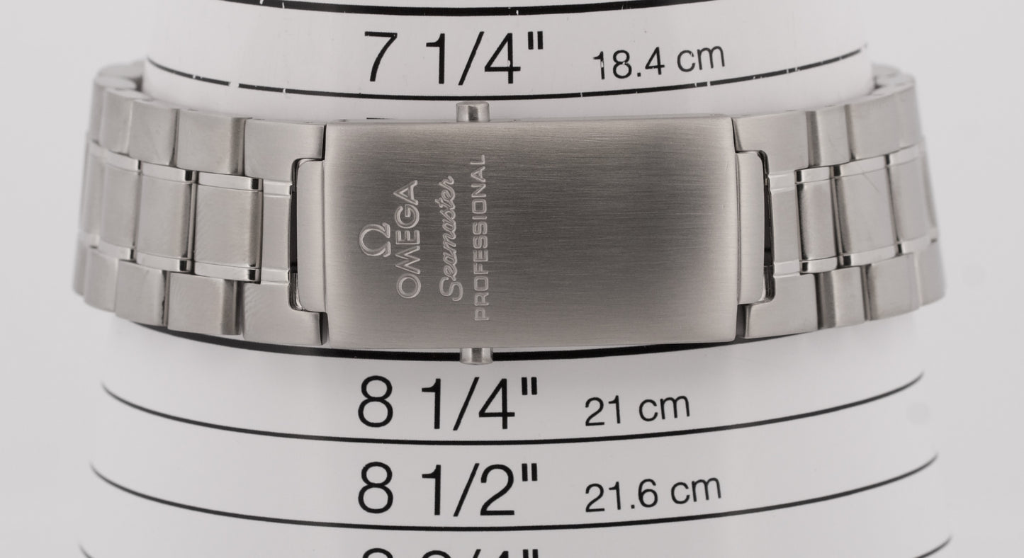 2005 PAPERS Omega Seamaster Diver 300M SILVER Steel 41.5mm 2589.30.00 Watch BOX