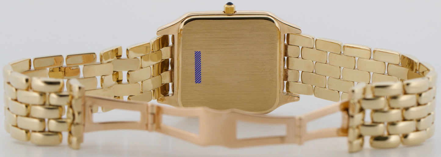 Ladies Movado Panthere WHITE ROMAN 14K Yellow Gold Quartz 29mm 74E19670 Watch