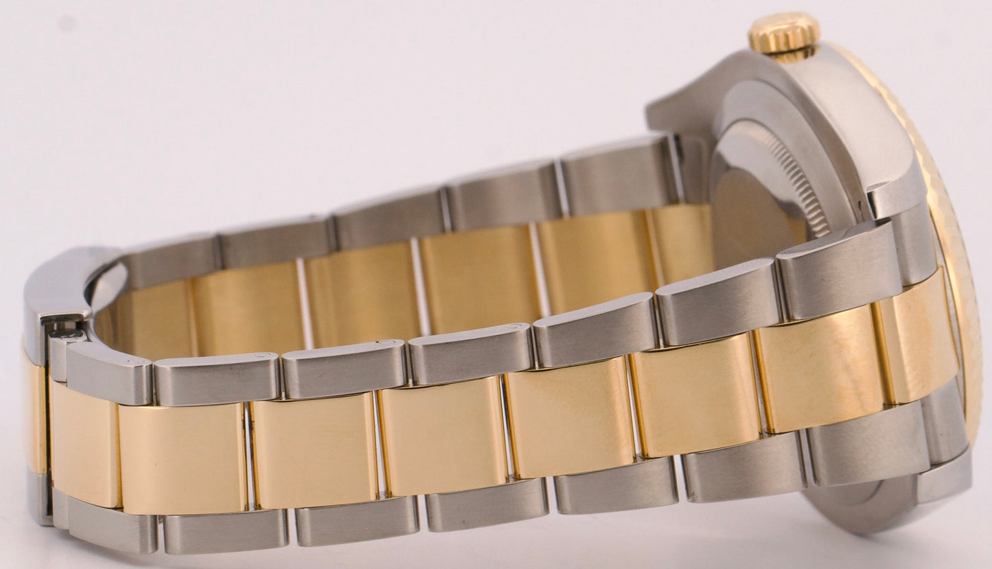 Rolex Datejust II WIMBLEDON Rhodium Steel 18K Yellow Gold 41mm OYSTER 116333