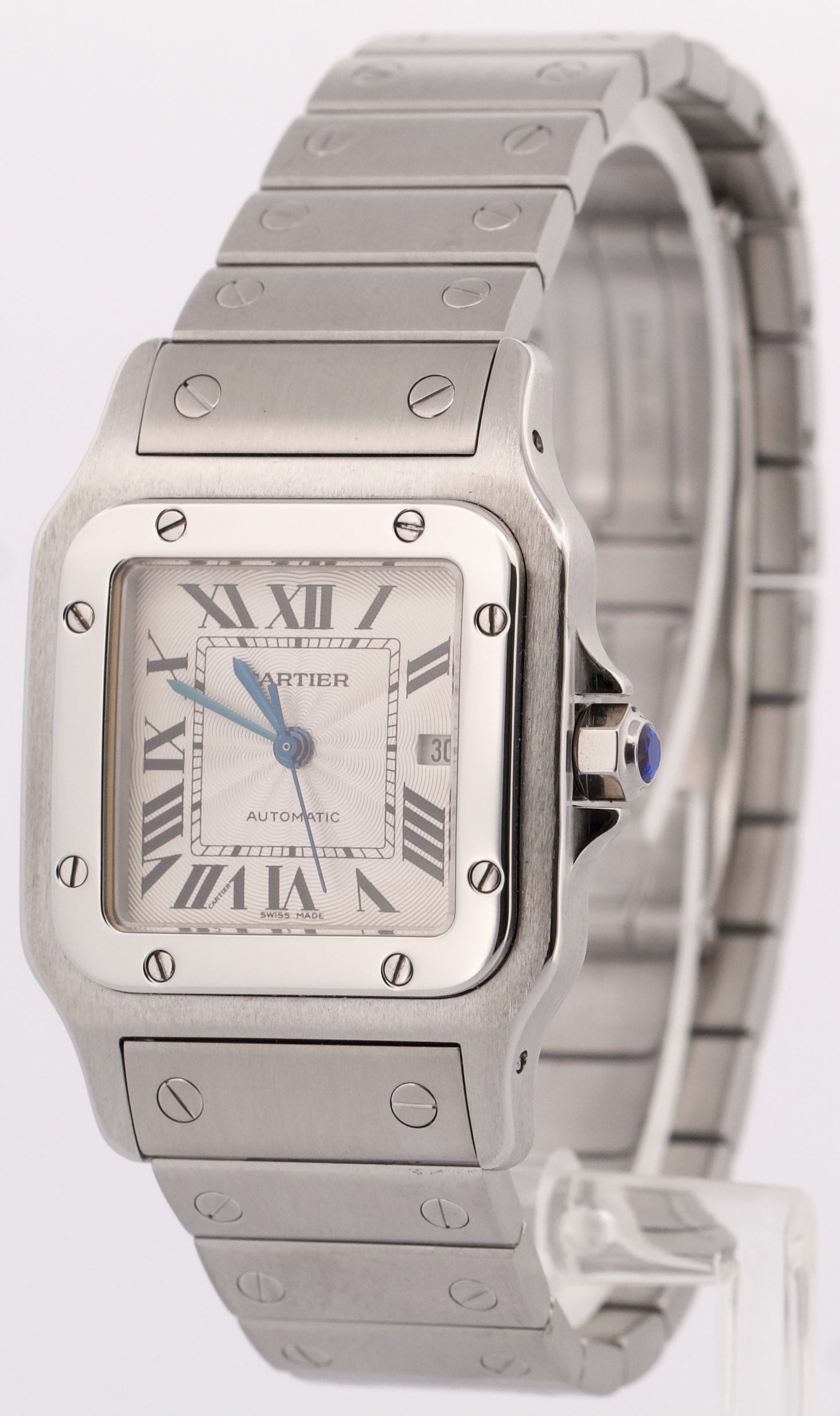 Cartier Santos Galbee 29mm IVORY ROMAN Stainless Steel Automatic 2319 W20055D6