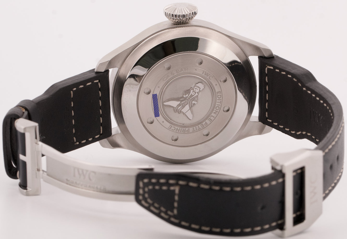 IWC Big Pilot BLUE 7 Day 46mm Le Petit Prince Stainless Steel IW501002 Watch