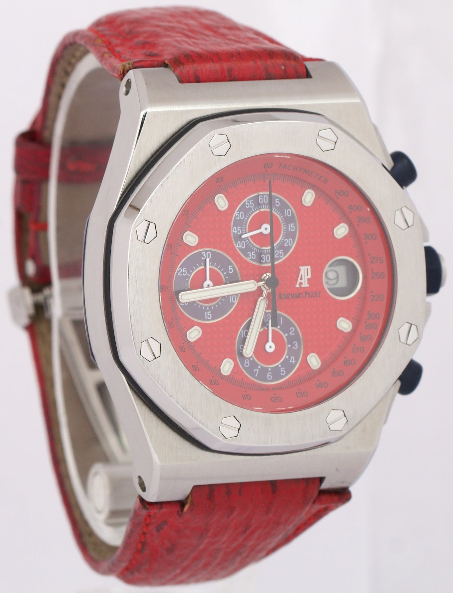 MINT Audemars Piguet Royal Oak Offshore RED Stainless Steel 42mm 25770ST Watch