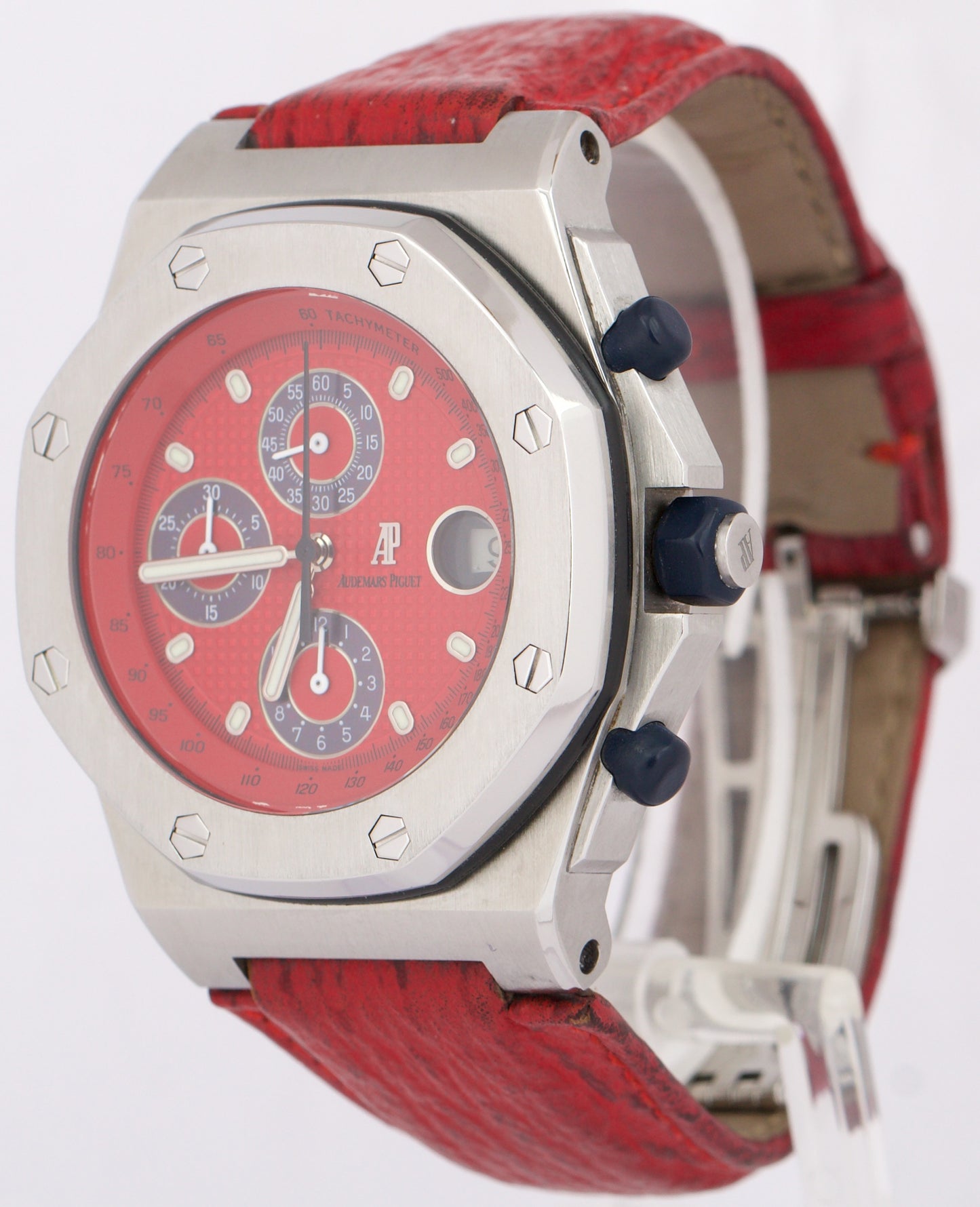 MINT Audemars Piguet Royal Oak Offshore RED Stainless Steel 42mm 25770ST Watch