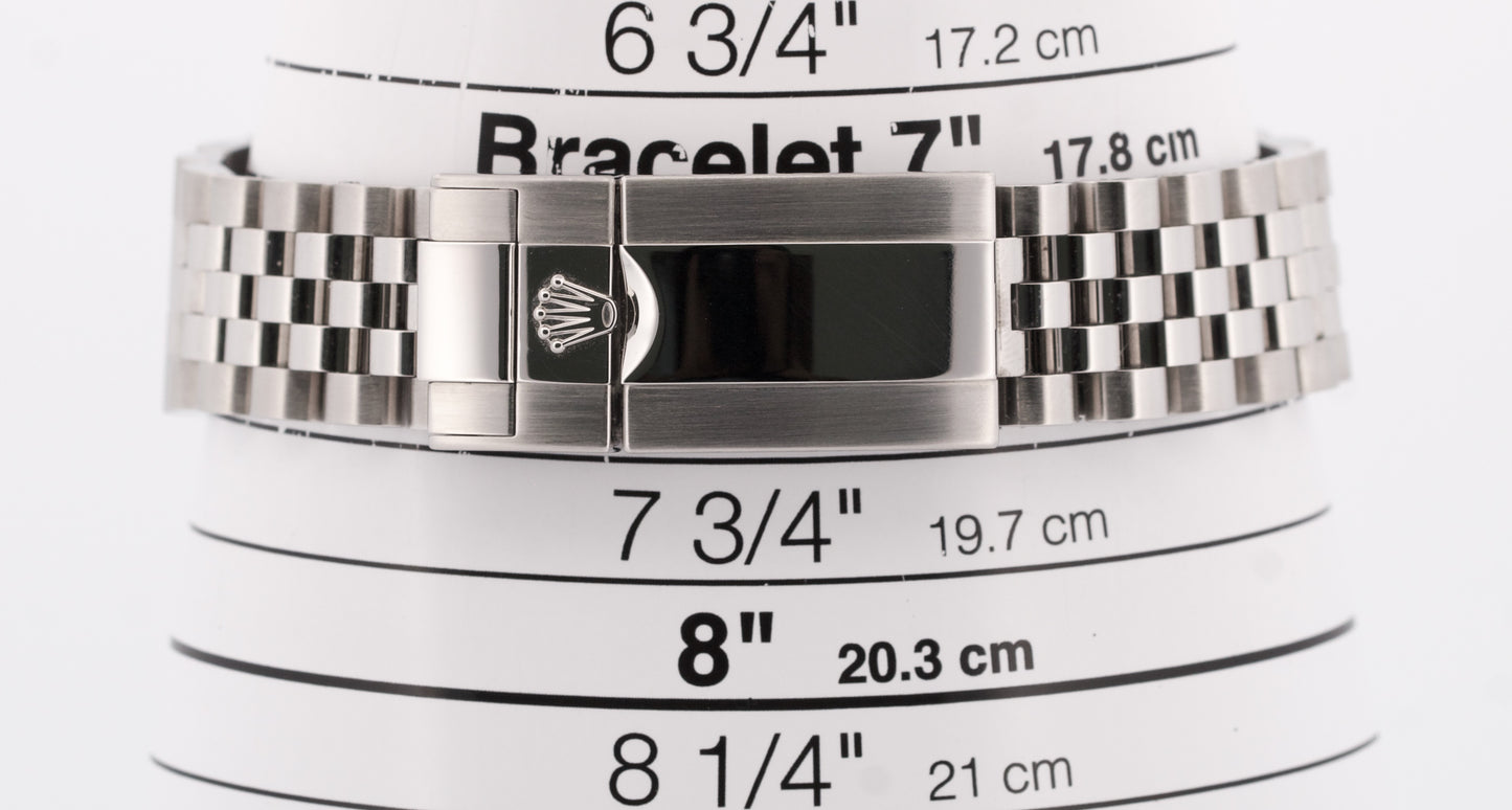 PAPERS Rolex GMT-Master II BATGIRL 40mm Blue Black JUBILEE Steel 126710 BLNR BOX