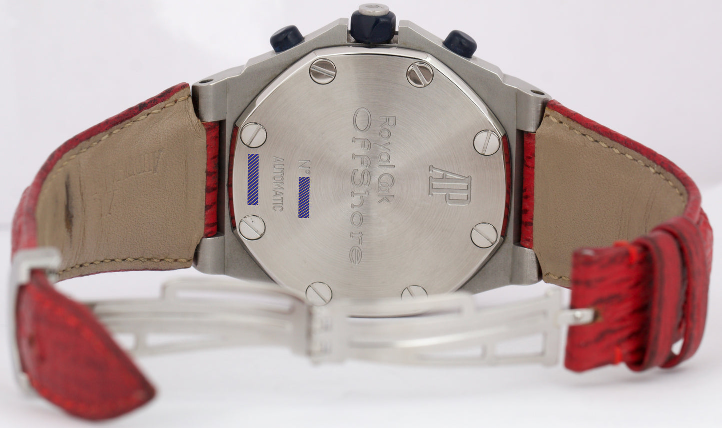 MINT Audemars Piguet Royal Oak Offshore RED Stainless Steel 42mm 25770ST Watch